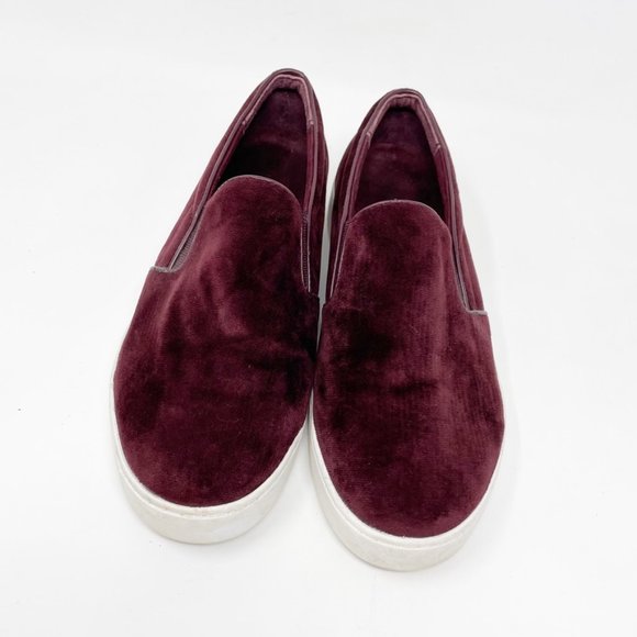 Vionic Womens Burgundy Suede Leather Slip on Comfort Loafer Sneaker Size 7 - Picture 3 of 11